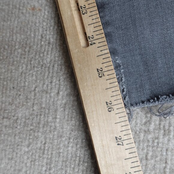 Mother Womens Jeans 28 Gray Looker Ankle Fray Made in USA - Picture 6 of 13